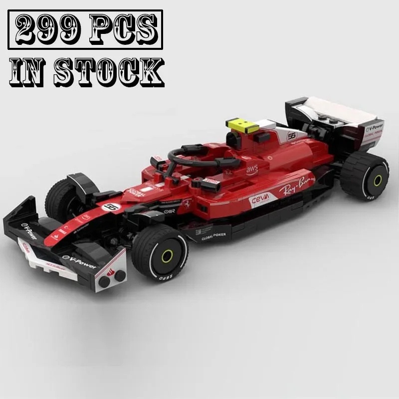 New Testarossa MOC-164318 SuperSF-23 Monza SuperRace Car Model Buiding Kit Creators Block BricksToys Kids Boys Birthday Gifts