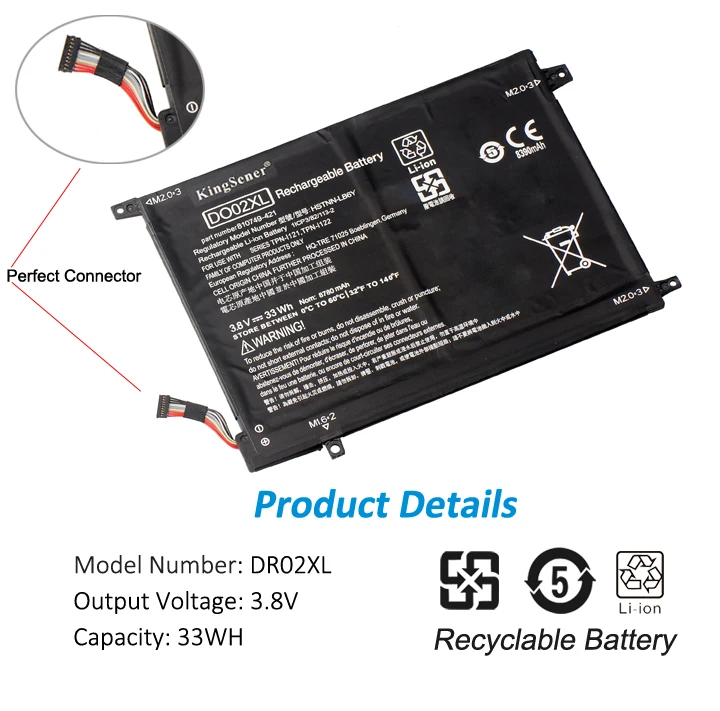 Kingsener DO02XL Laptop Battery for HP Pavilion x2 10 tablet 10-N100 10-N121TU 10-N122TU HSTNN-LB6Y TPN-I121 TPN-I122 810985-005