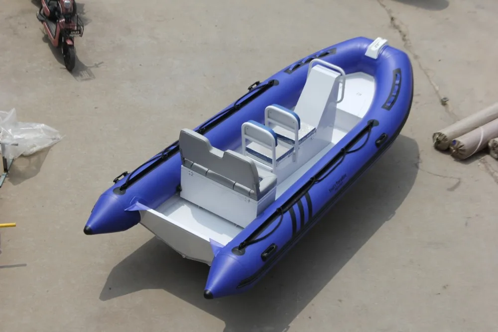 2025 hot sale Cheap Big V Shape Float Tube Inflatable Boat Aluminum Hull Rib 390 Boat