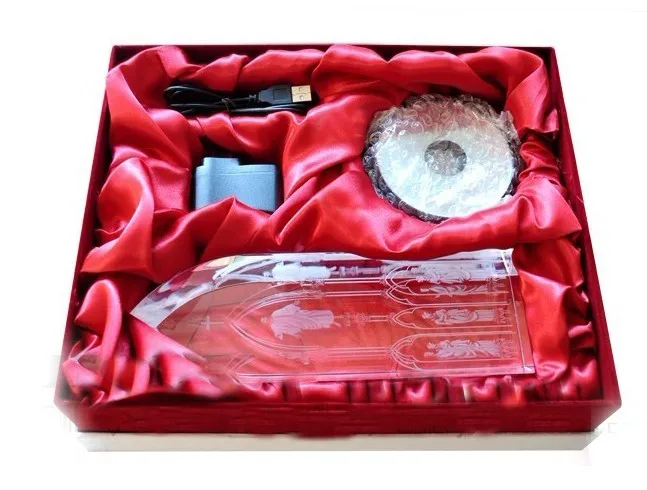 كبير - المسيحية الكاثوليكية أفضل هدية إيمانويل إيمانويل الصلاة الدينية المنزل الأسرة الآمنة تاليسمان ثلاثية الأبعاد كريستال الصليب تمثال #3