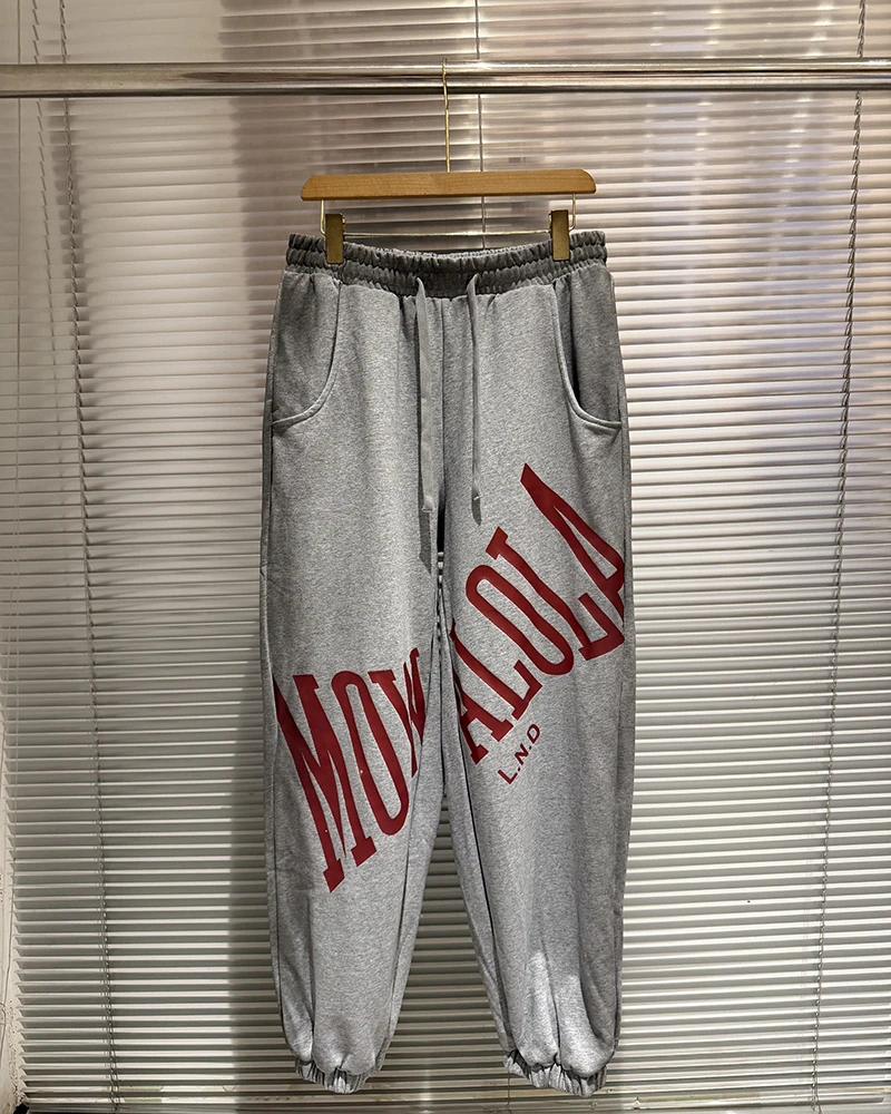 

25ss High Quality Mowalola Pants Men Women Street Fashion Casual Style Short and Wide Sweatpants