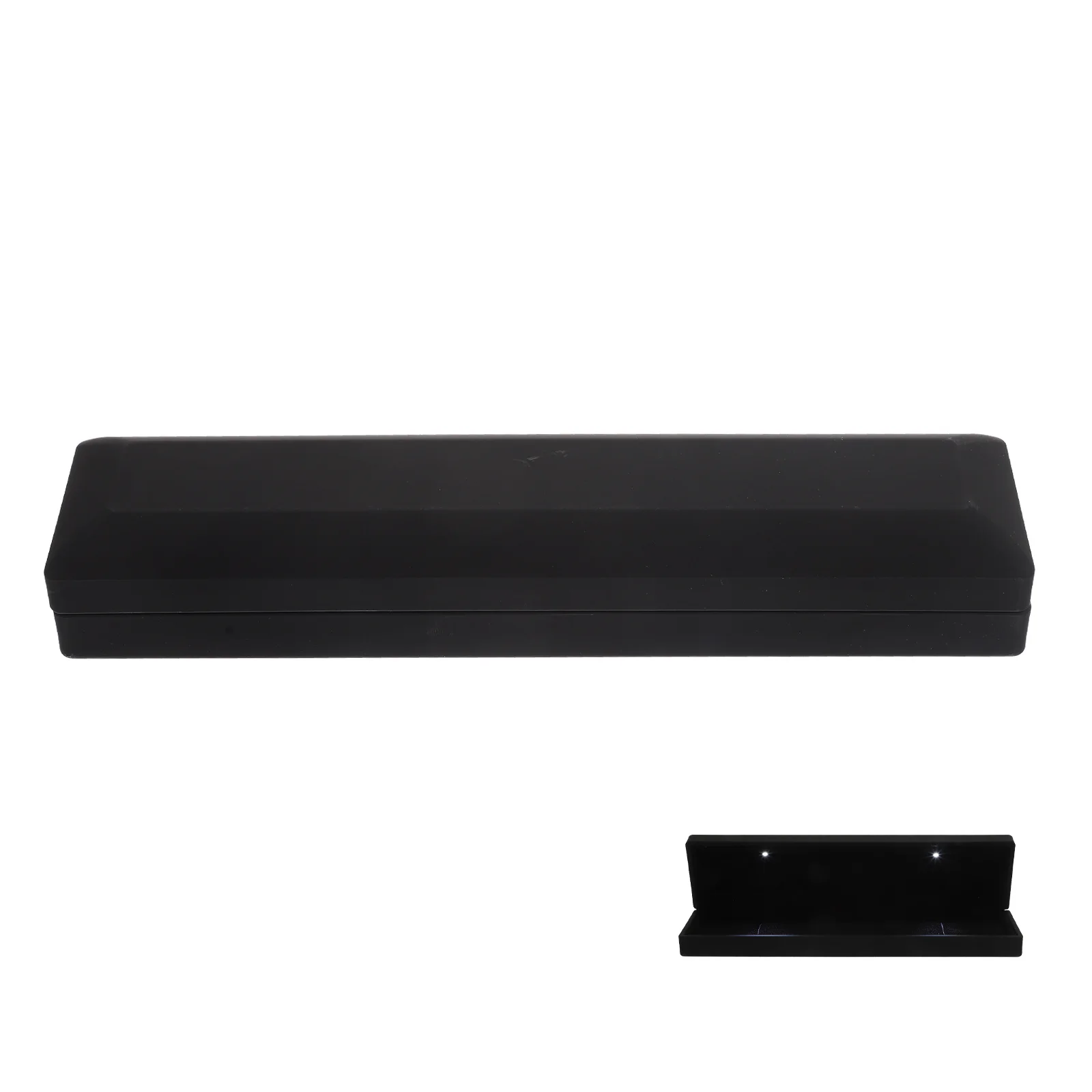 

Светодиодная шкатулка для драгоценностей, гладкая текстурированная, прочная, износостойкая, грязеотталкивающая подарочная упаковка, ожерелье с романтической атмосферой, браслет