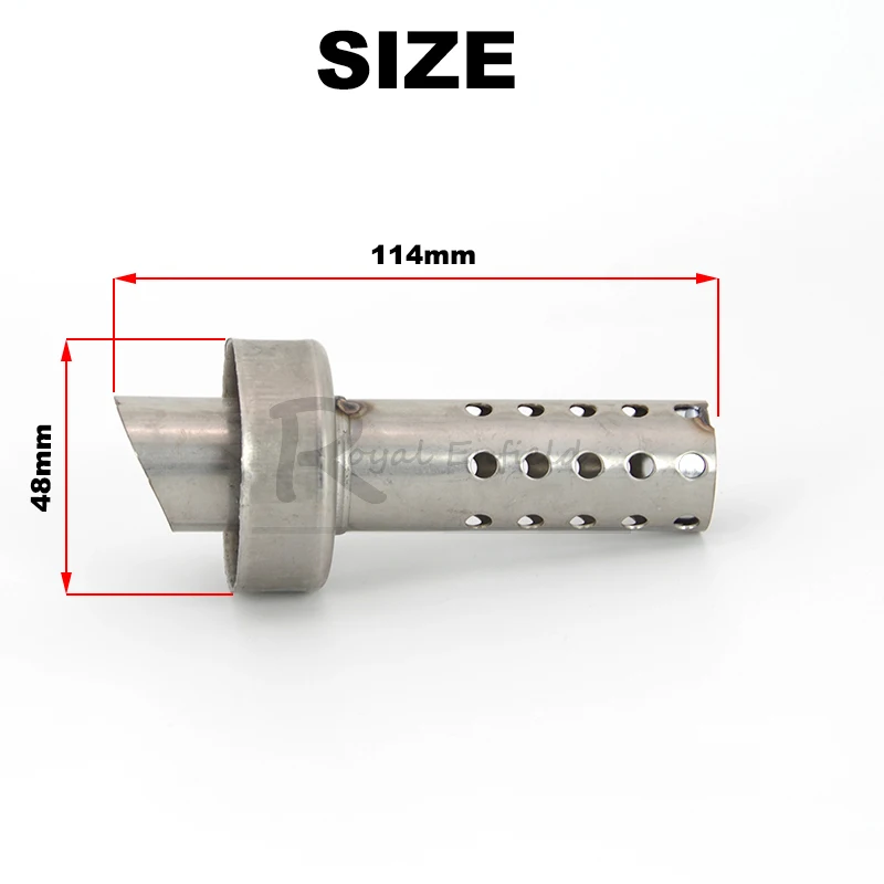 48mm*114mm Motorcycle DB Killer Exhaust Pipe Motocross Muffler For Akrapovic Exhaust