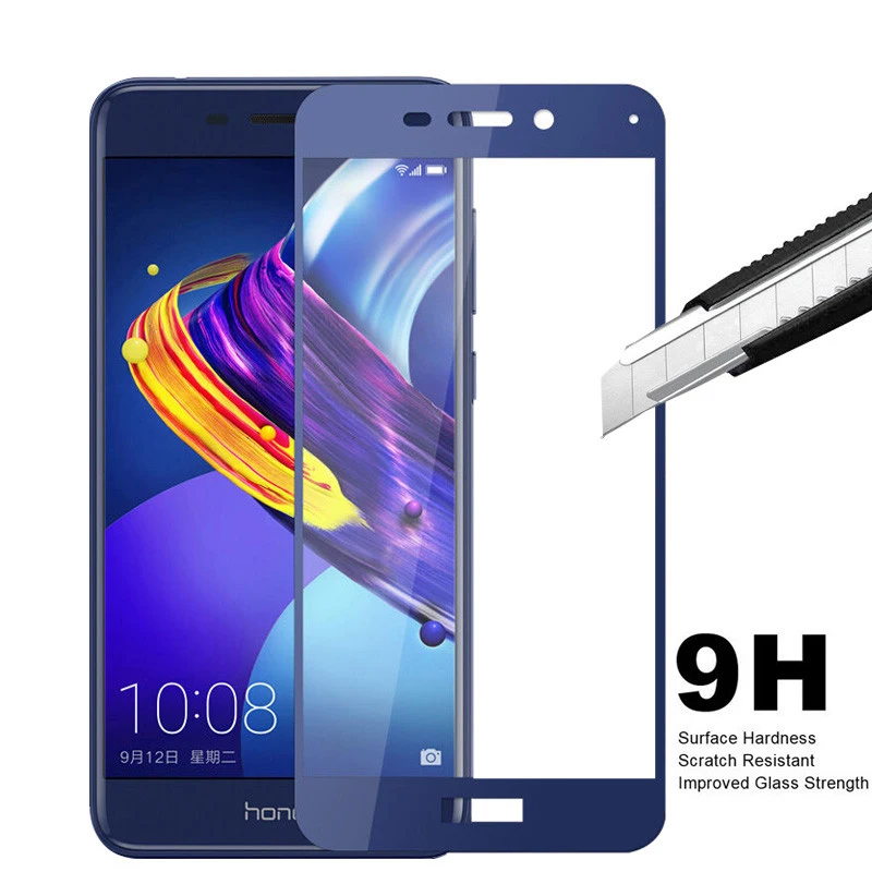 Smartphone 9H HD Full Glue Tempered Glass for Huawei Honor 6C Pro JMM-L22 5.2  V9 Play Protective Film Screen Protector cover