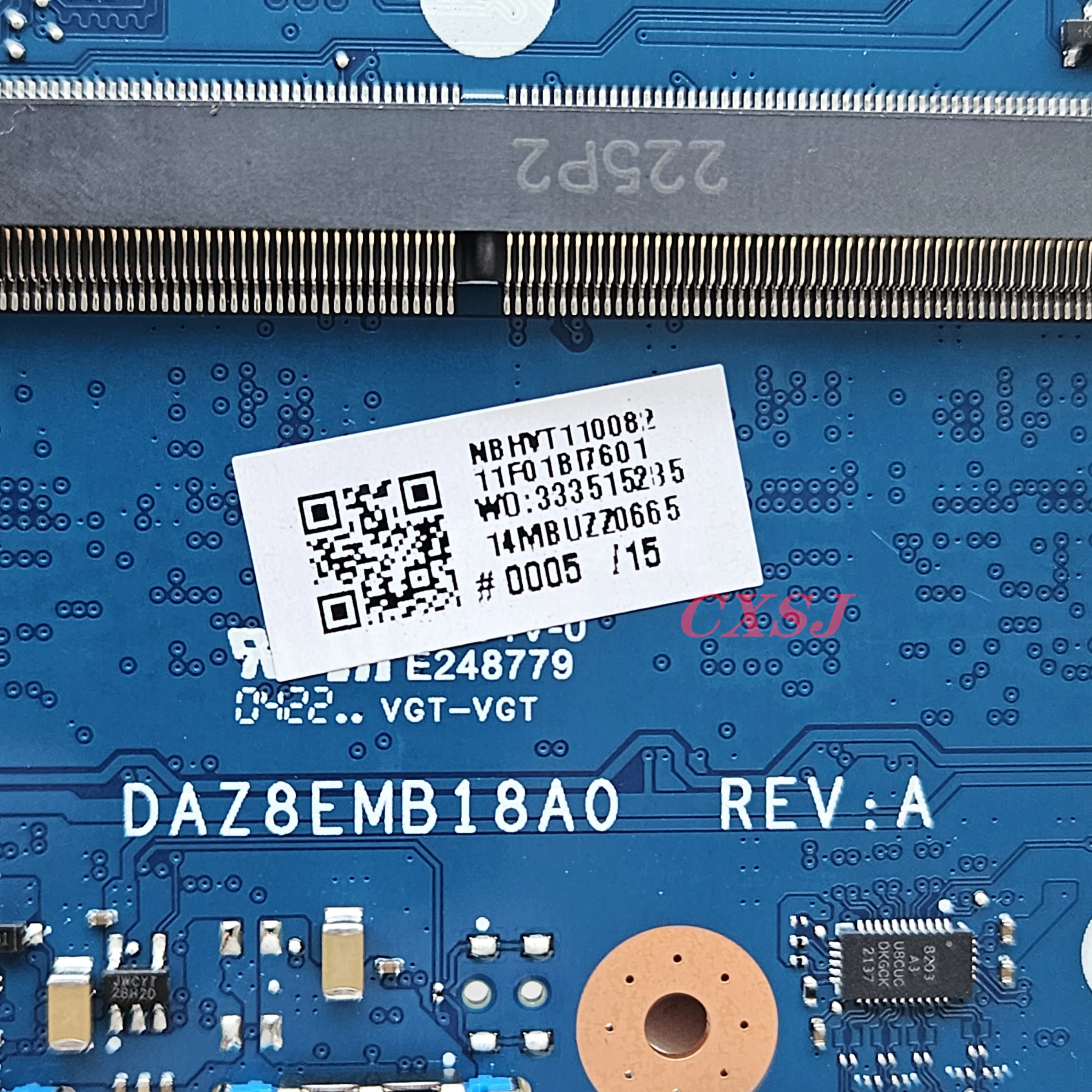 Imagem -03 - Placa-mãe Da0z8emb8c0 para Acer Aspire A31523 A315-23g Extensa 15 Ex215-22 N18q13 Placa-mãe do Portátil com Cpu r3 r5 r7 0gb Ram