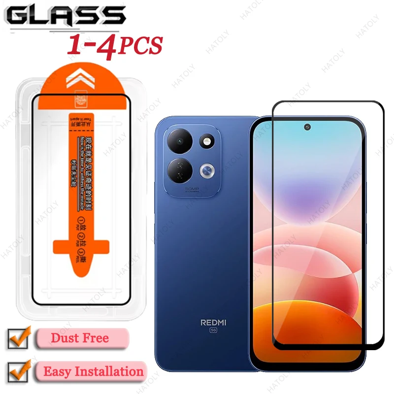 Dust Free Installation For Xiaomi Redmi 17 4G Global Glass Black Edge Protective Film For Redmi 17 5G Global Screen Protector