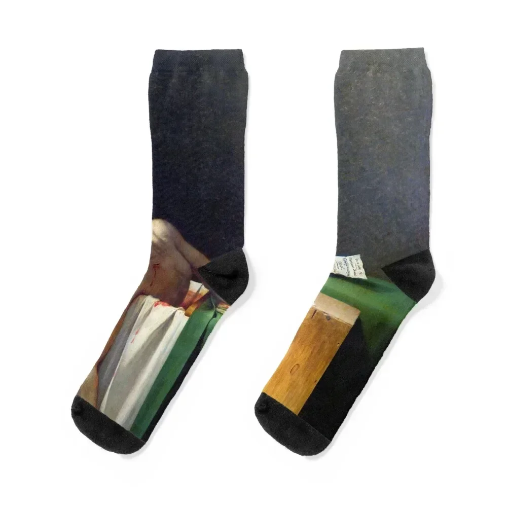 

The Death of Marat by Jacques-Louis David Socks Climbing shoes cool Stockings compression Socks Ladies Men's