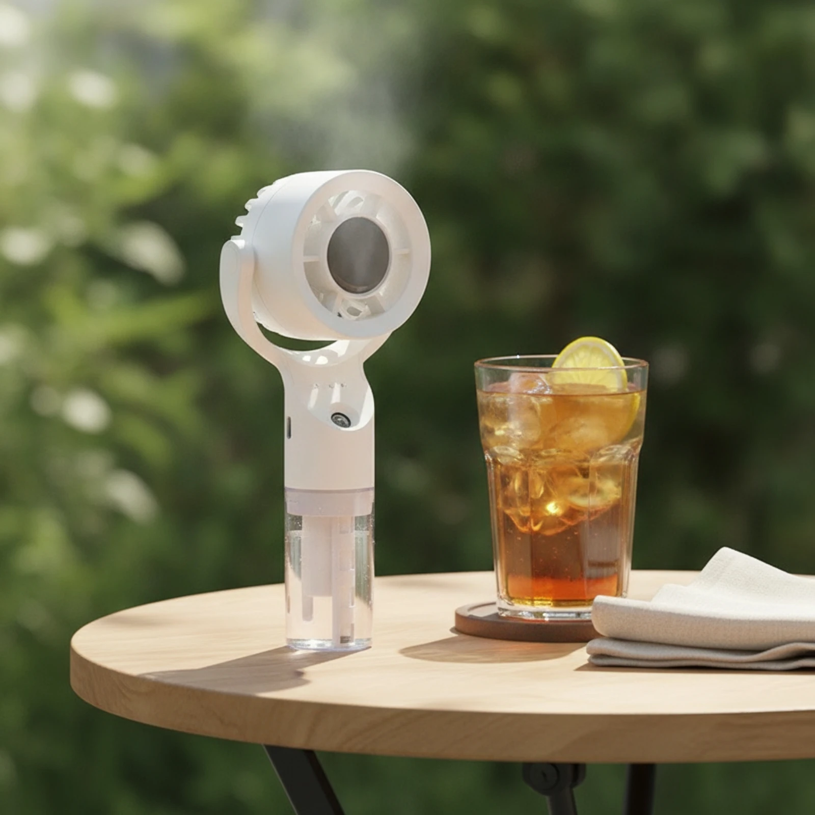 Handheld Misting Fan Compact Portable Fan with Water Reservoir Mini 3-Speed for Travelers, Travel, Outdoor