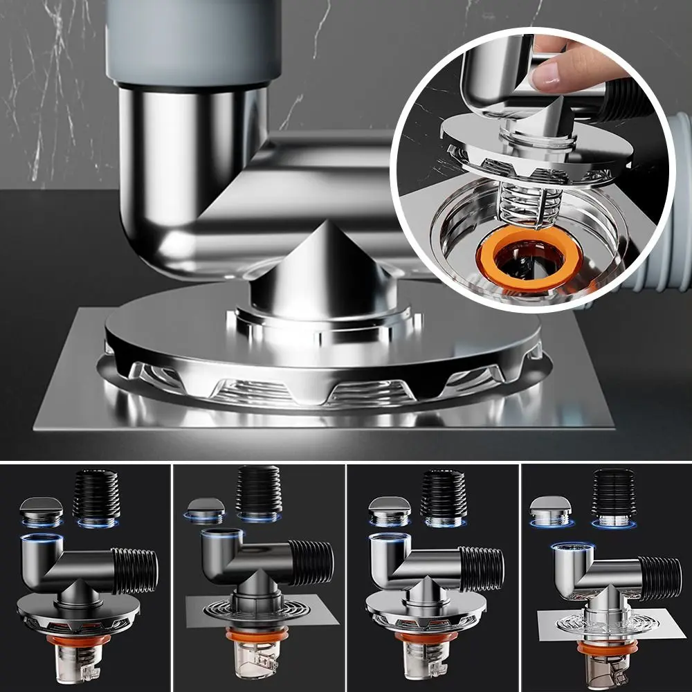 

Черный, серебристый, сливная крышка для пола, защелкивающееся соединение, соединитель двойного назначения, защита от перелива, защита от насекомых