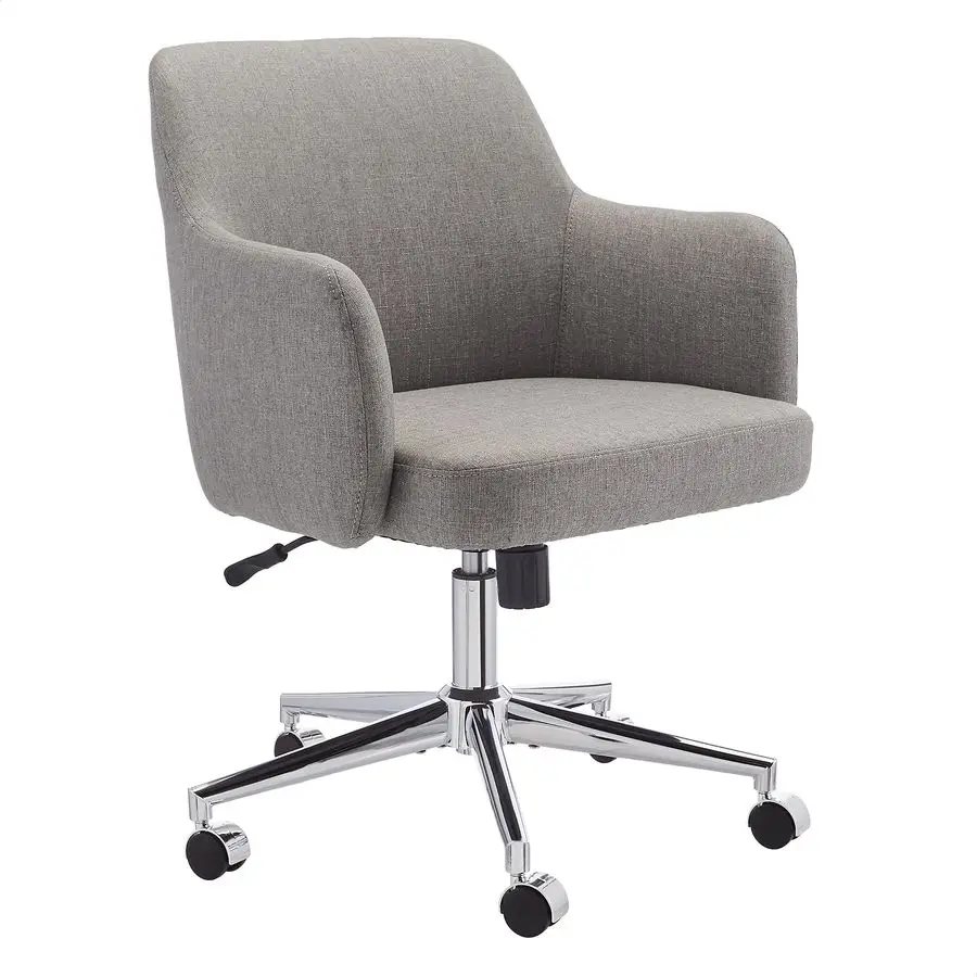 

Modern Home Office Desk Chair with SmoothRolling Wheels, Adjustable Height, 360 Degree Swivel, Light Gray Customizable
