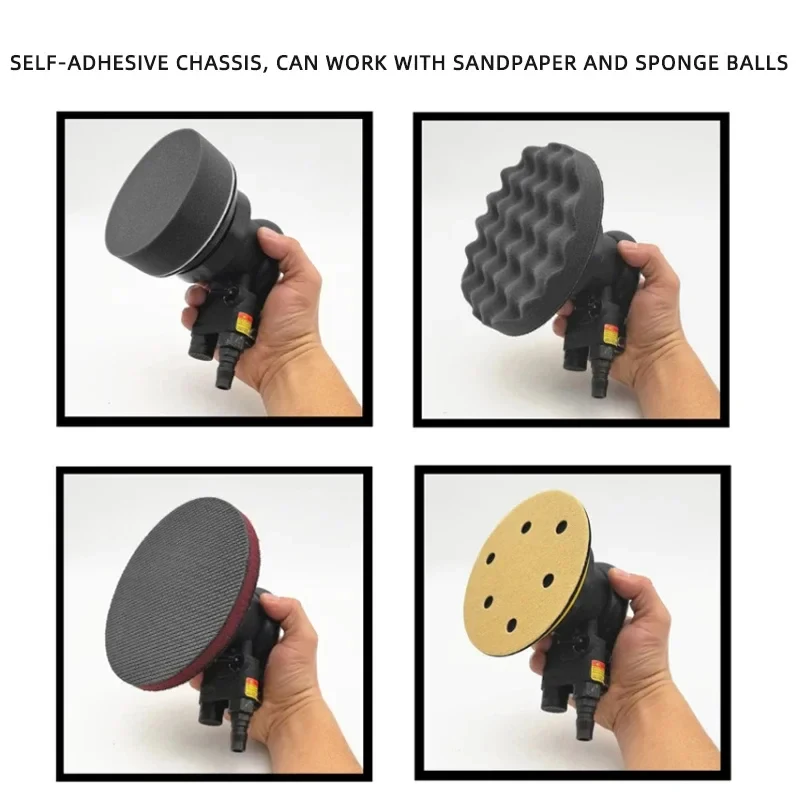 

Pneumatic Sandpaper Machine 3-inch 75mm Sander For Car Finish Grinding Wood Polishing Dry Grinder
