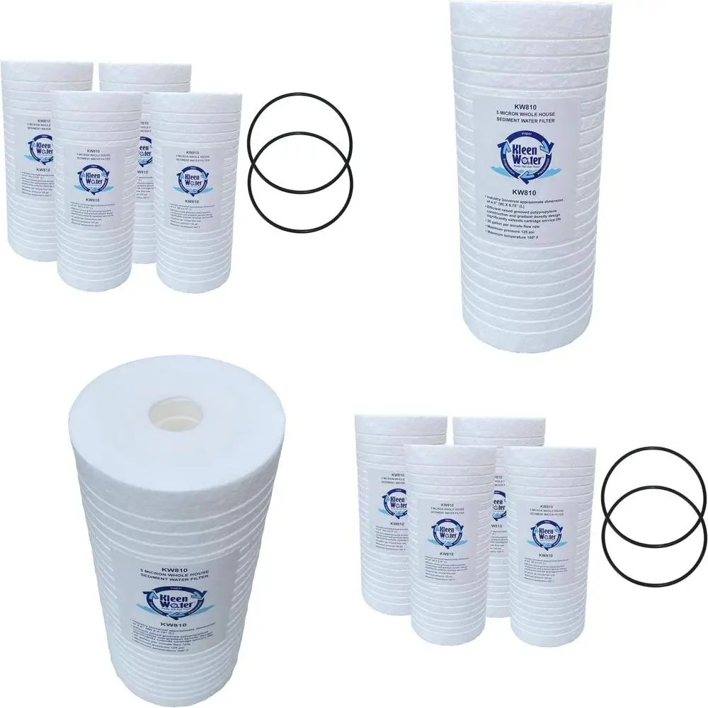 

Набор из 4 сменных фильтров для воды, совместимый с Whirlpool GD25BB, Aqua-e AP810, AP801, GE GXWH30C, GXWH35, GWWH40