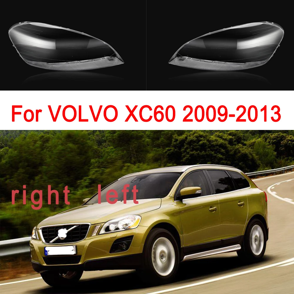 

Car Headlight Glass Cover For VOLVO XC60 2009 2010 2011 2012 2013 Left/Right Side Clear Lampshades PVC Headlight Lens Shell