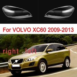 Car Headlight Glass Cover For VOLVO XC60 2009 2010 2011 2012 2013 Left/Right Side Clear Lampshades PVC Headlight Lens Shell