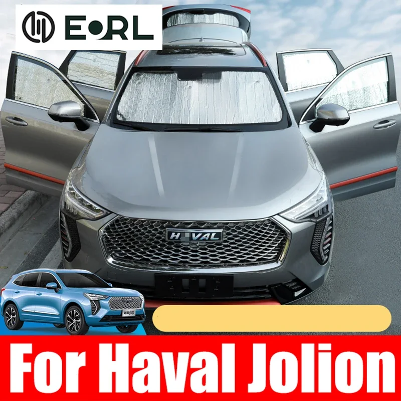 

For Haval Jolion 2021 2022 Reflective Car Windshield Window Sun Shade Visor Shield Cover Suction Car Sunshield Sunscreen Curtain