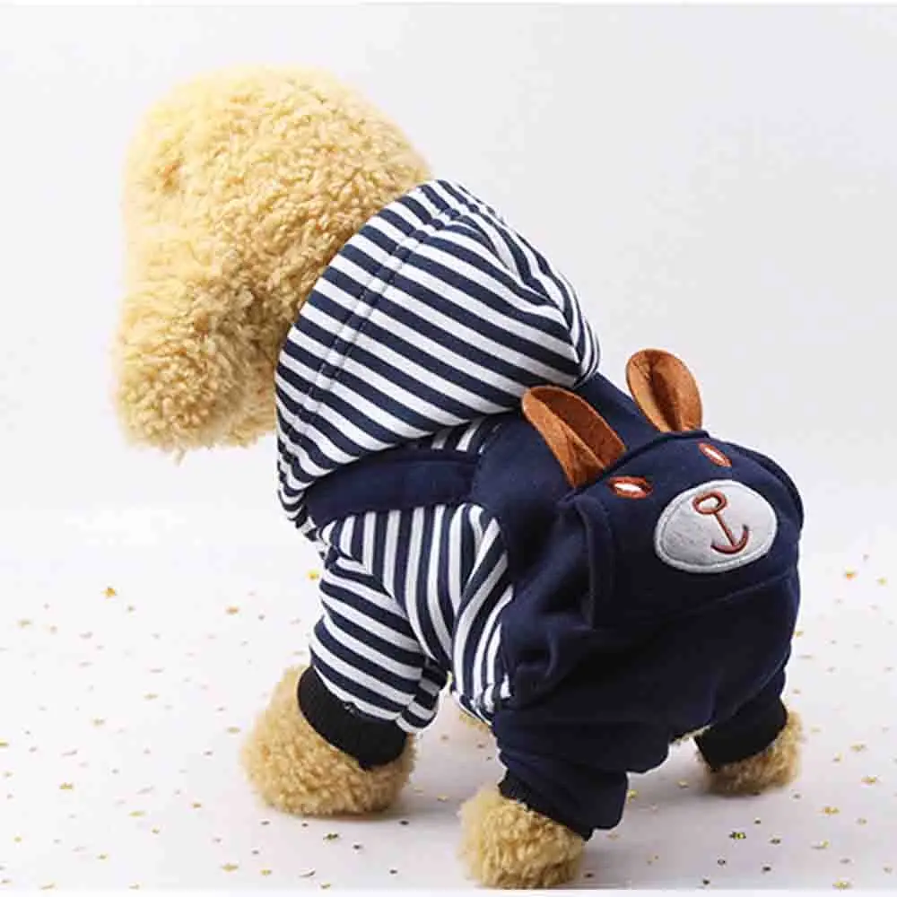 Dog Clothes Cute Bear Pet Puppy Hat Clothing Small Dog Hat Casual Clothing Pet Cat Clothes TeddyChihuahuaFrenchBullfight Clothes