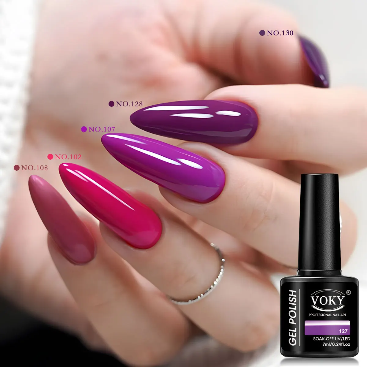 مجموعة طلاء أظافر مائية سريعة الجفاف مكونة من 6 قطع - جودة صالون الشعر - مناسبة للأظافر الحساسة وتصاميم فن الأظافر بنفسك. #5