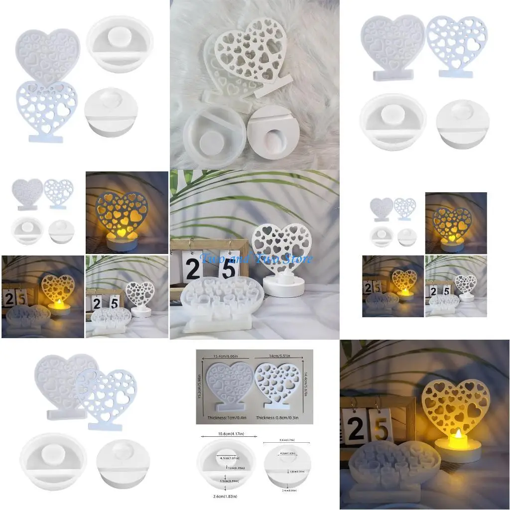 

HX6F Plug-In Stand Mold Silicone Candlestick Mold Holder Gypsum Mould