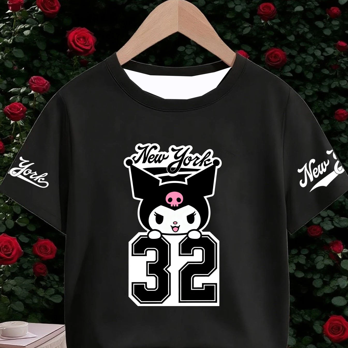 2026 موضة كورومي الوردي نيويورك عدد 32 نمط تي شيرت الاطفال/الكبار الفانيلة ملابس رياضية غير رسمية التجفيف السريع وملابس غير رسمية