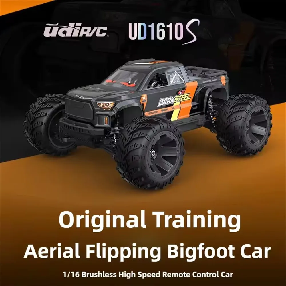 UDIRC 1610S 1/16 2.4G 4WD 80km/h Brushless RC Car LED Light Full Proportional Off-Road Climbing Truck Remote Control Vehicle Car
