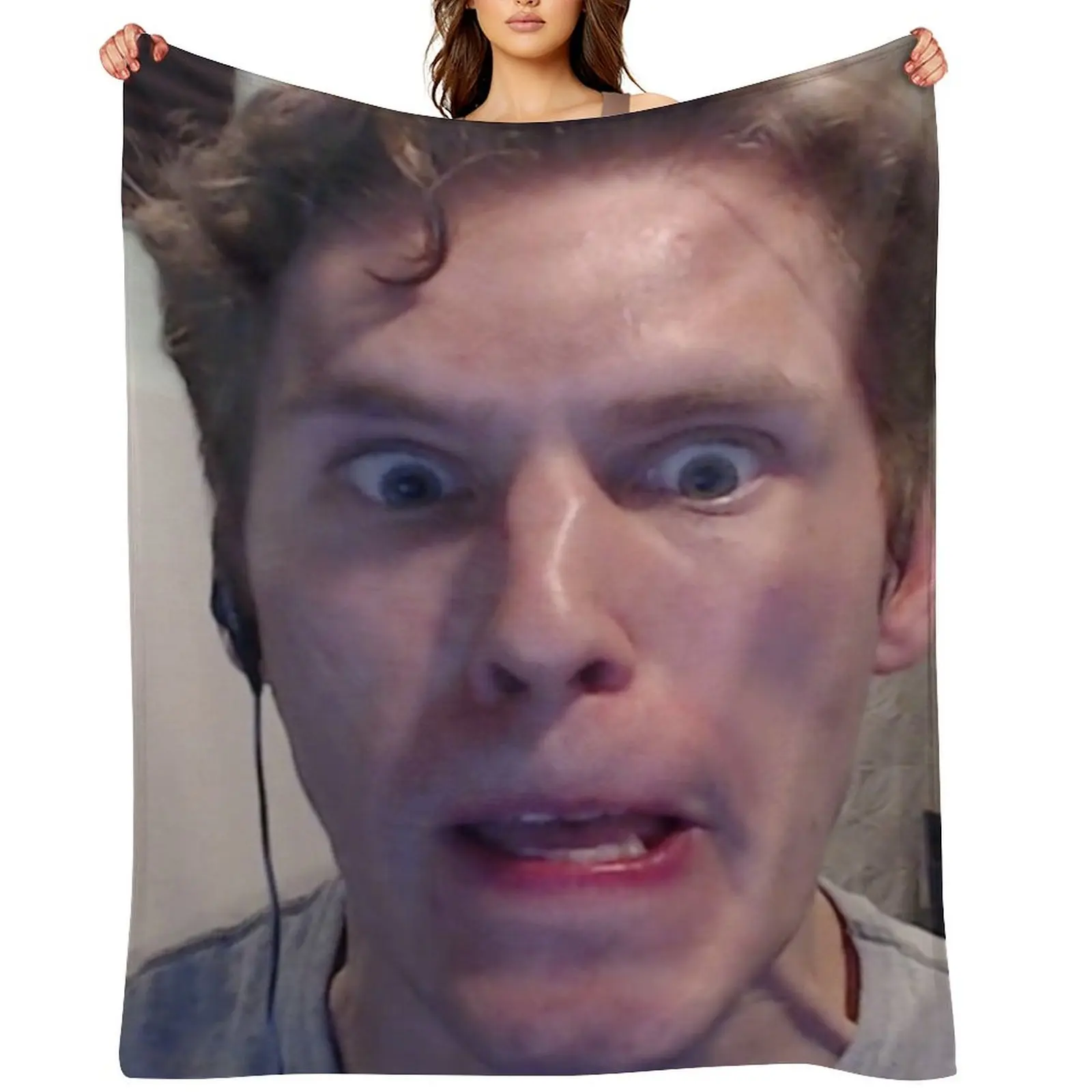 

jerma985 Throw Blanket Soft Soft Plush Plaid For Sofa Thin Moving Blankets