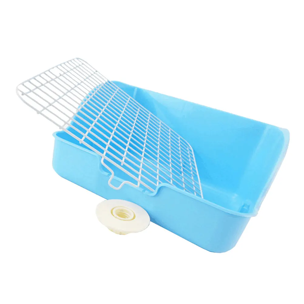 

Pet Toilet Pet Potty Trainer Sturdy Indoor Toilet Pet Training Toilet for Rabbit Squirrel Guinea Pig (Sky-blue)