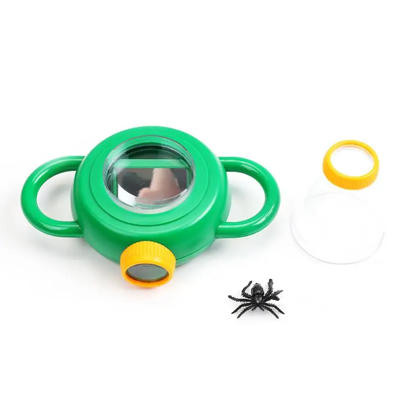 Loupe de visualisation d'insectes grossissante 4x, boîte d'observation des mouches, jouet d'apprentissage pour enfants, lentille optique de Seattle, jouets scientifiques