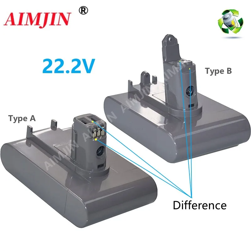 

DC31 Type-B Battery 22.2V 4.8/6.8/9.8Ah Li-ion Vacuum Battery for Dyson DC35/45 DC31B/34/44 Animal DC56/57 (Only Fit Type B)