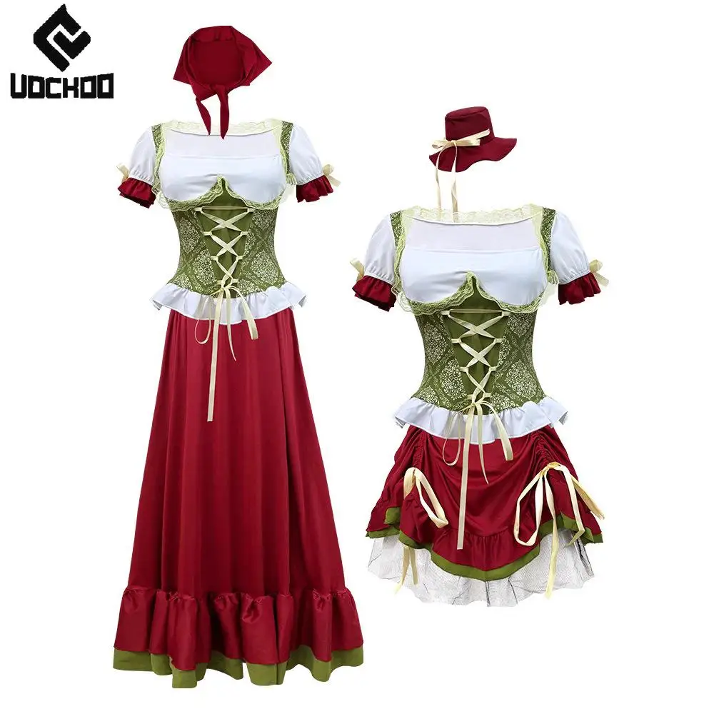 

Средневековое платье на Хэллоуин, женский комплект из двух предметов, костюм ведьмы для косплея, юбка для фестиваля пива, винтажные топы, карнавальная европейская одежда