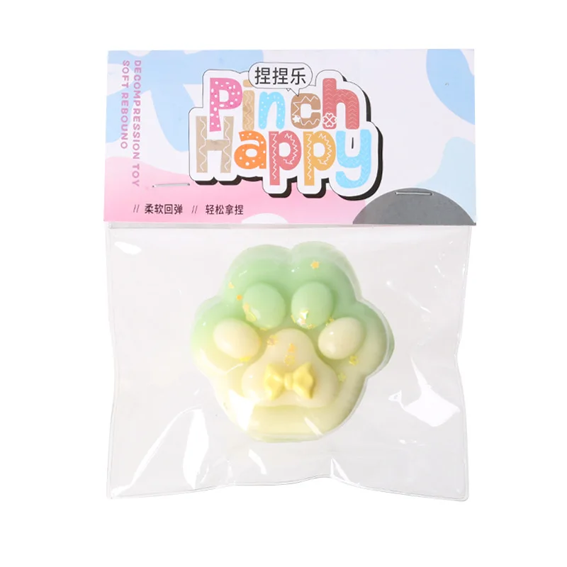 Cat paw squeeze Slow Rebound decompression toys super soft simulation silicone toys creative vent Stress Release Fidget toys