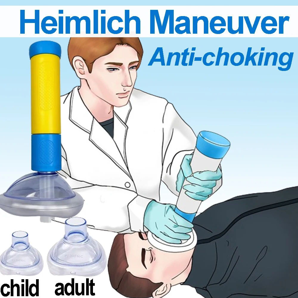 Heimlich manobra anti-asfixia dispositivo de resgate anti asfóxia máscara facial de emergência resgate em casa adultos e crianças kit de primeiros socorros
