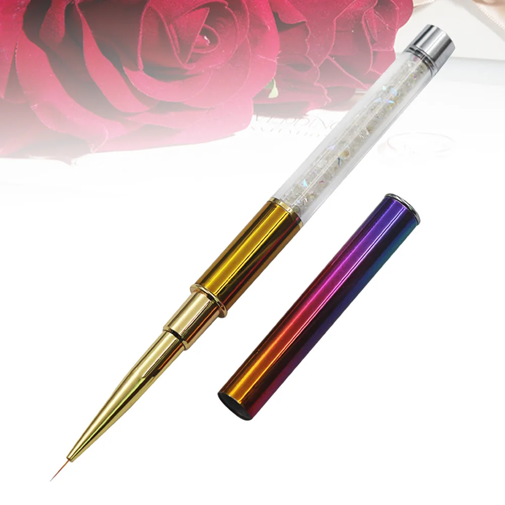

7Mm Nail Art Pen Brush Tool Fine Workmanship Lightweight Long Handle for Professional Manicure Design Painting Kit Accessories