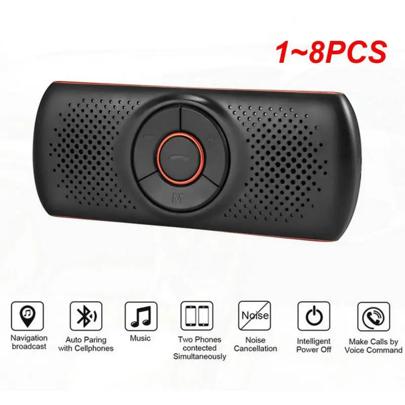 

1~8PCS Wireless bluetooth-compatible Car Kit Set Handsfree Speakerphone Multipoint Sun Visor Speaker for Phone Smartphones Car