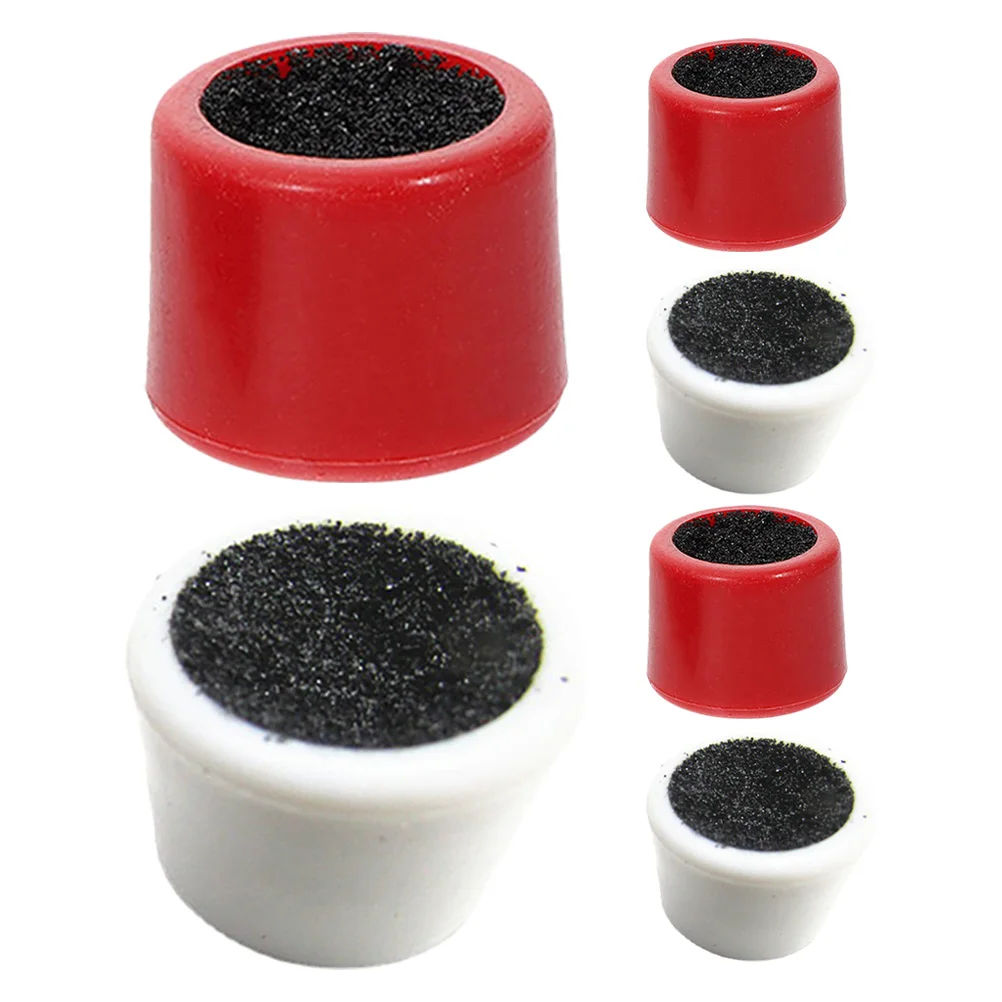 

6 Pcs Billiard Cue Tip Shaper Durable Plastic Burnisher Red White Pack Fits Most Cues Pool Supply Gaming Accessory