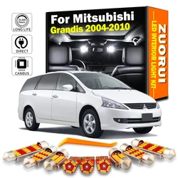 ZUORUI For Mitsubishi Grandis 2004 2005 2006 2007 2008 2009 2010 No Error 16Pcs Car Bulbs LED Interior Map Dome Door Light Kit