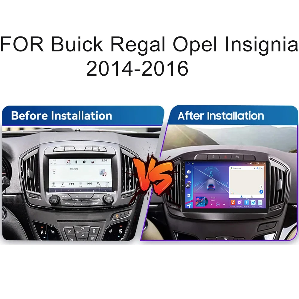 Android Car Radio For Buick Regal For Opel Insignia 2014-2016 GPS Navigation Stereo Head Unit Multimedia Player WIFI No 2din DVD