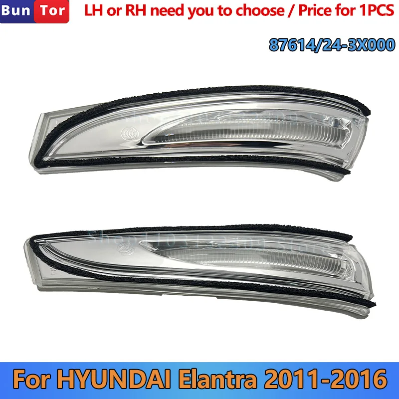 

Side Mirror Indicator Lamp For HYUNDAI Elantra 2011 2012 2013 2014 2015#87614/24-3X000 LH or RH Wing Mirror Lights Turn Signal