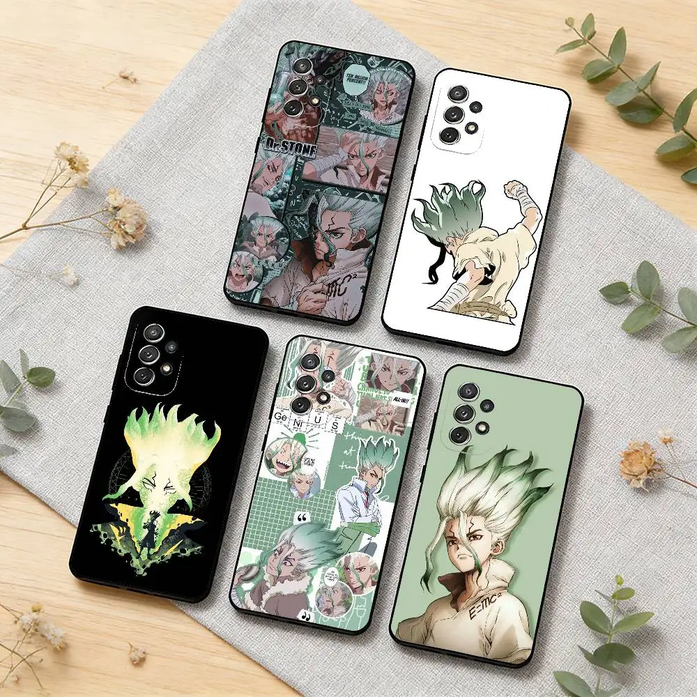 

Dr.STONE Phone Case For Samsung S26,S25,S24,S21,S22,S23,S30,Ultra,S20,Plus,Others Soft Black Cover