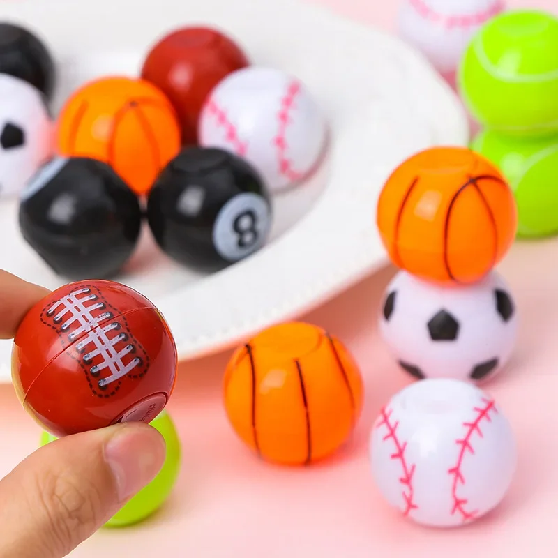 10Pcs Mini Football Basketball Fidget Spinner Antistress Stress Toys for Kids Birthday Party Favors Goodie Bag Pinata Fillers