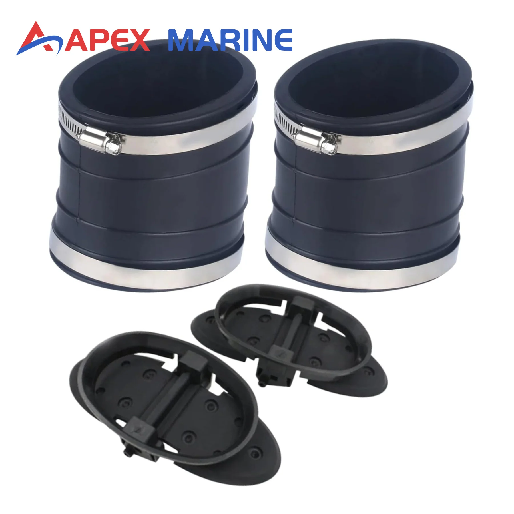 32-14358T Lower Tube Exhaust Bellows Kit W/ Water Shutters 807166A3 Fits for Mercruiser V6 V8 Stern Drive Motors Rep 32-14358001 view 6
