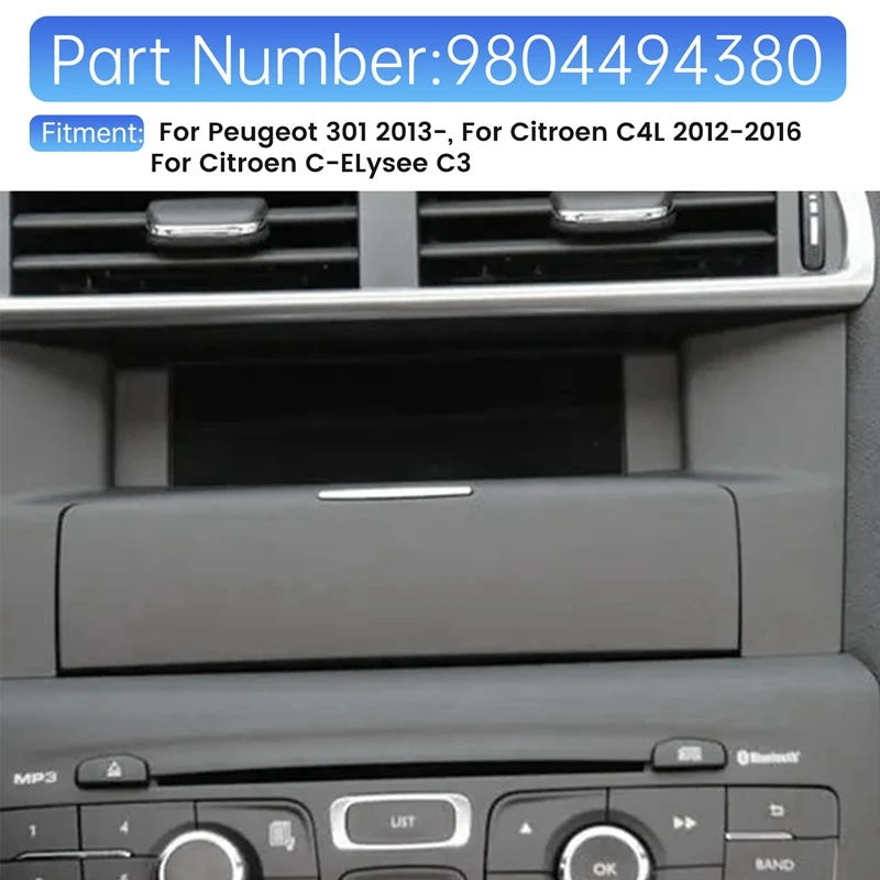 Multi-Function Display Screen 9804494380 For Peugeot 301 For Citroen C-Elysee C3 C4L Interior Replacement Parts