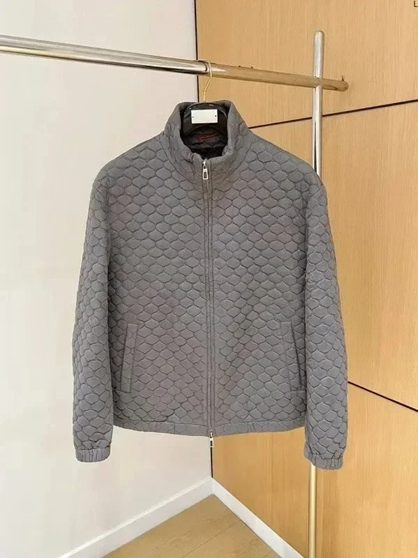 

Italian LP 25aw stand-up collar simple casual cotton jacket