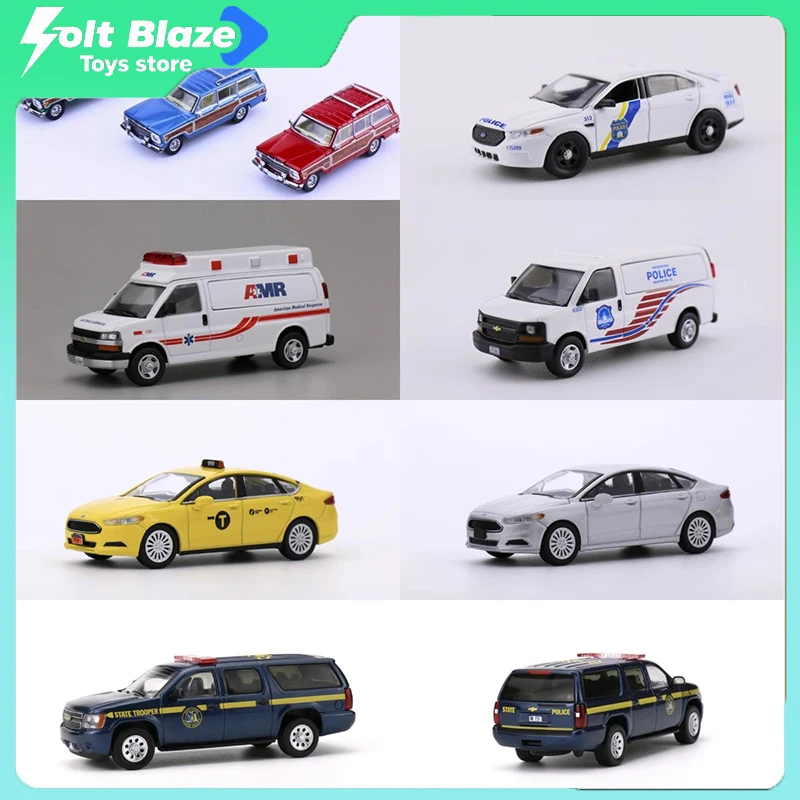 

596 1/64 Scale JEP Wagoneer Off-Road Car Model Alloy Hummer H1 Chrysler 300C Collection Cars Model Kids Toys Birthday Gifts