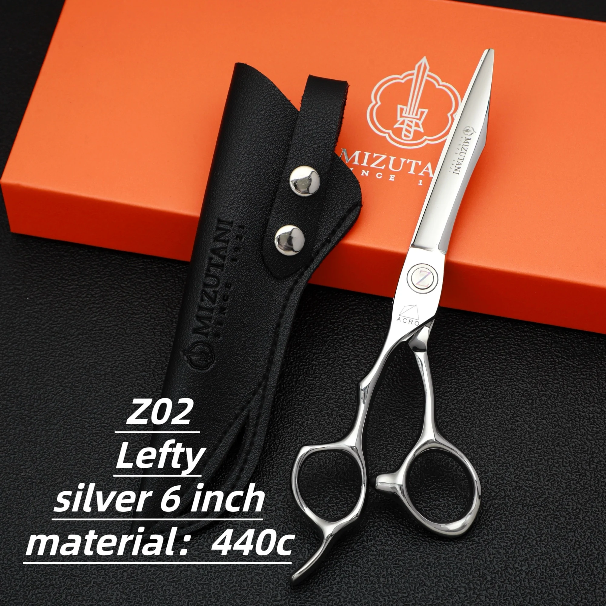 

ACRO Left Hand Hairdressing Scissors 6'' Barber Shop Cutting Shears Thinning Scissors Professional Hair Scissors