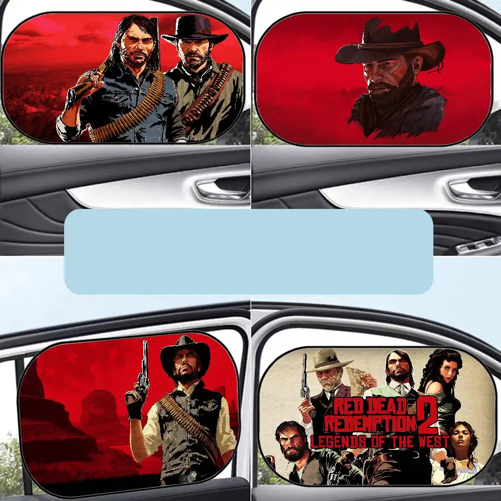 

Игра Red-D-Dead-Redemption, солнцезащитные козырьки на боковое окно, автомобильная пленка, защитные козырьки на боковое окно, солнцезащитный козырек на лобовое стекло для детей