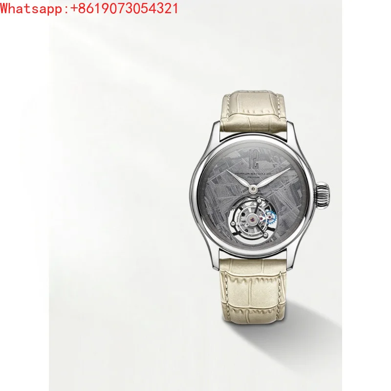 

The Great Qin Empire Meteorite Surface Manual Tourbillon Mechanical Men's Watch Business Leisure Watch