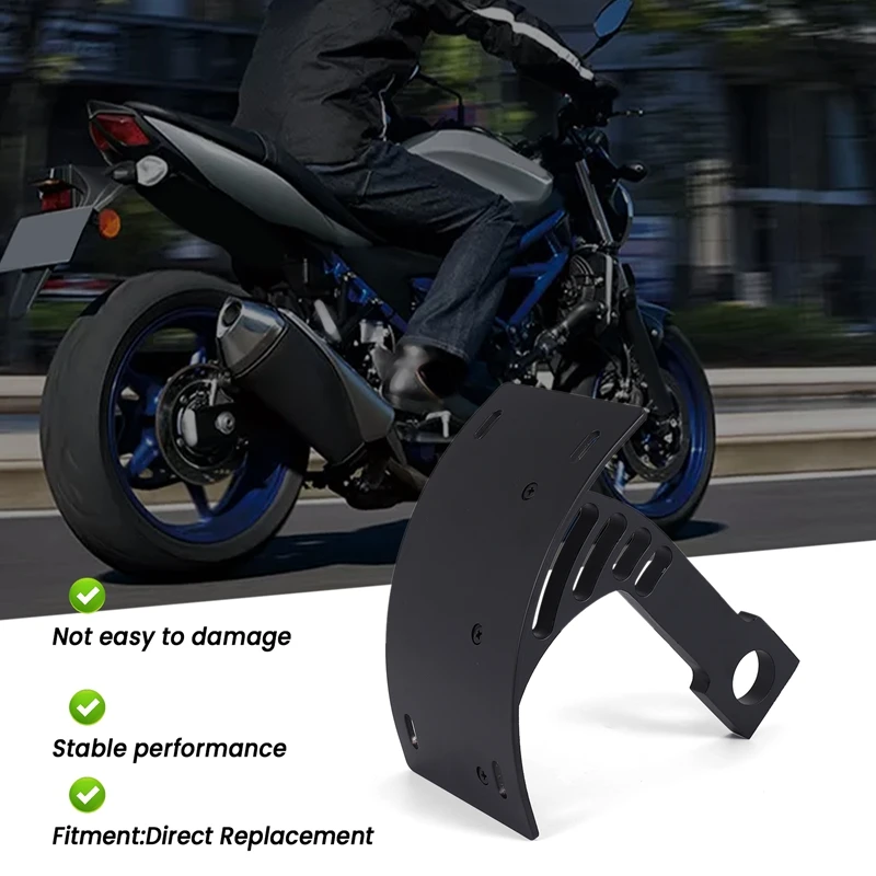 Motorcycle 25MM Axle Side Mount License Number Plate Holder Swingarm Mount Curved Vertical Bracket For Suzuki Honda