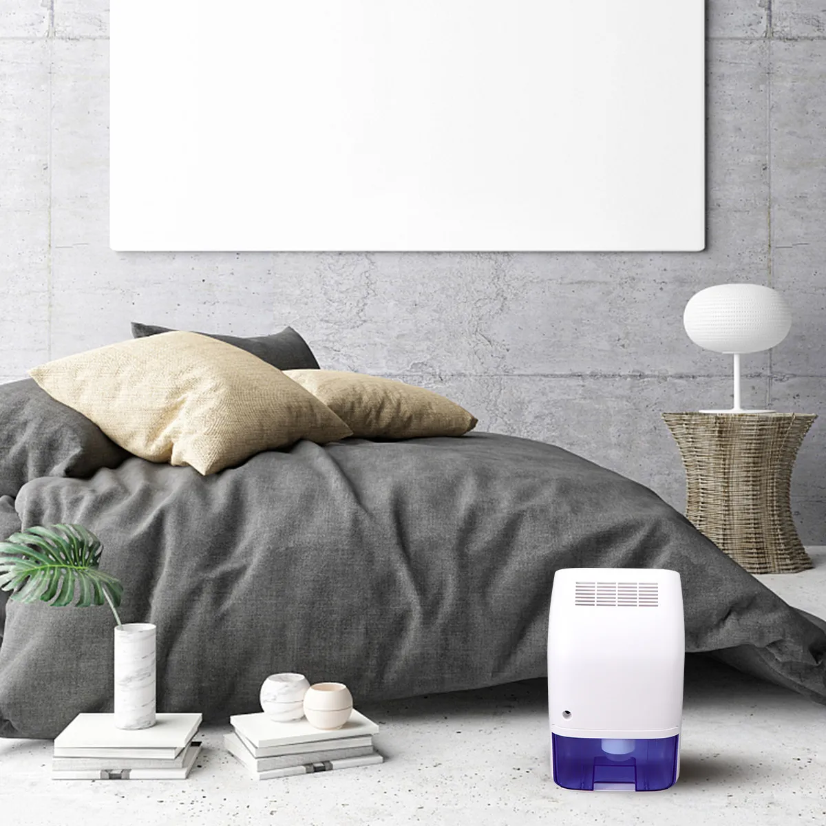 

Mini Portable Air Dryer for Indoor Damp Saving Low Power Consumption Sturdy ABS Material Easy Clean for Closet