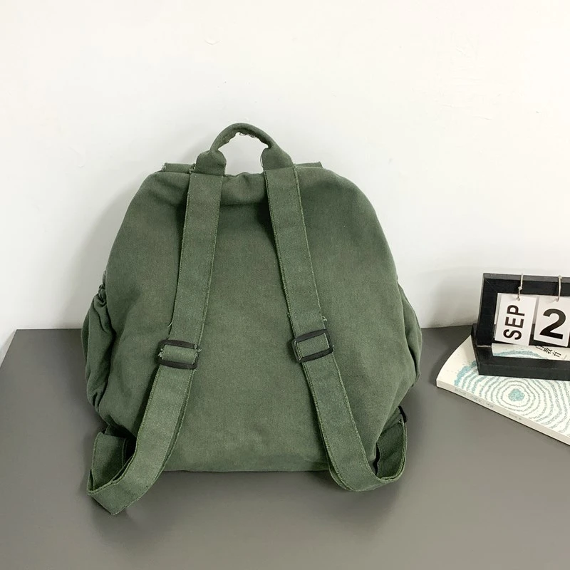 Nostalgic Canvas Backpacks Large Capacity Cotton Shoulder Bags Many Kinds of Recitation Packages College Style School Bags