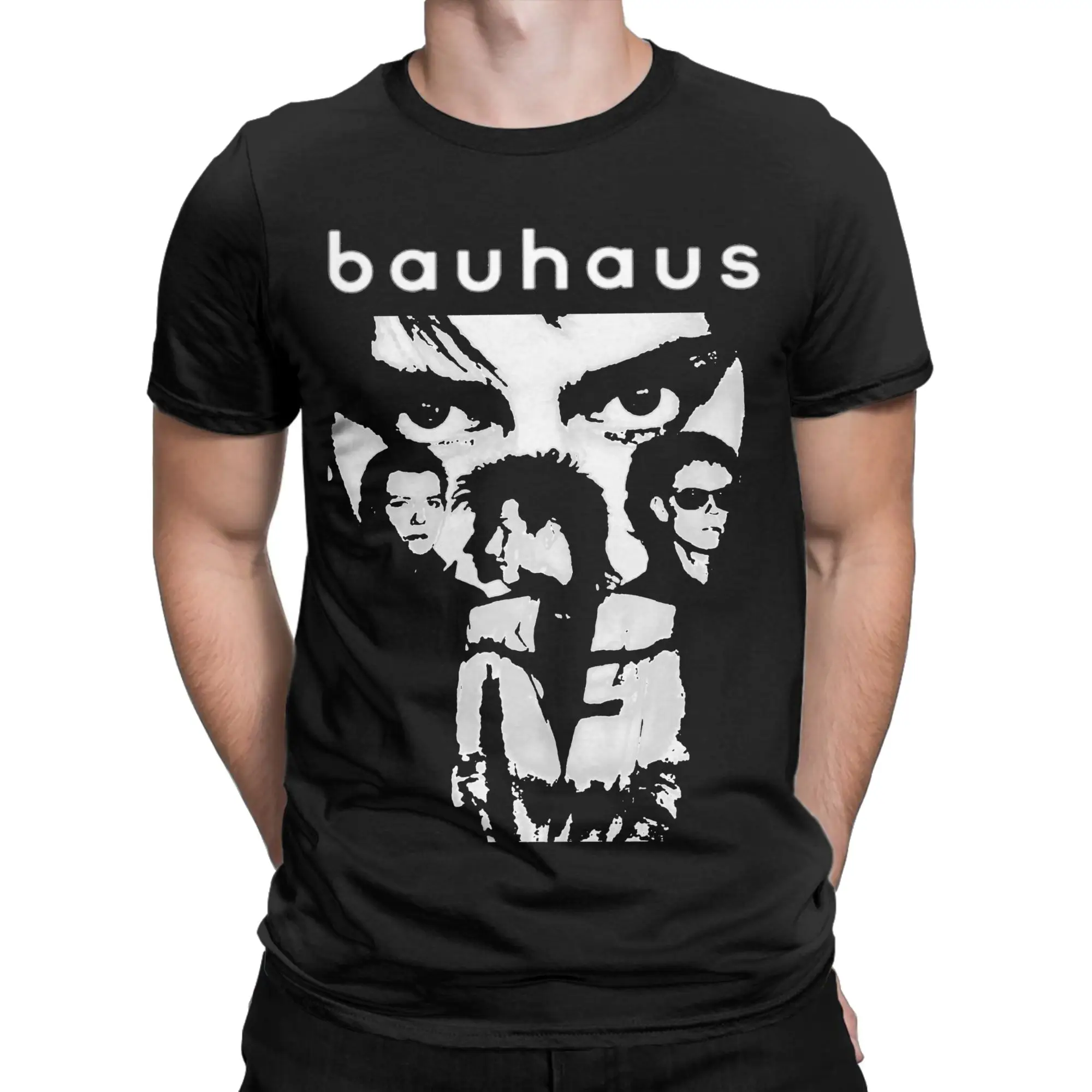 Bauhaus T Shirt for Men 100% Cotton Vintage T-Shirts Crewneck  Tees Short Sleeve Tops 4XL 5XL 6XL